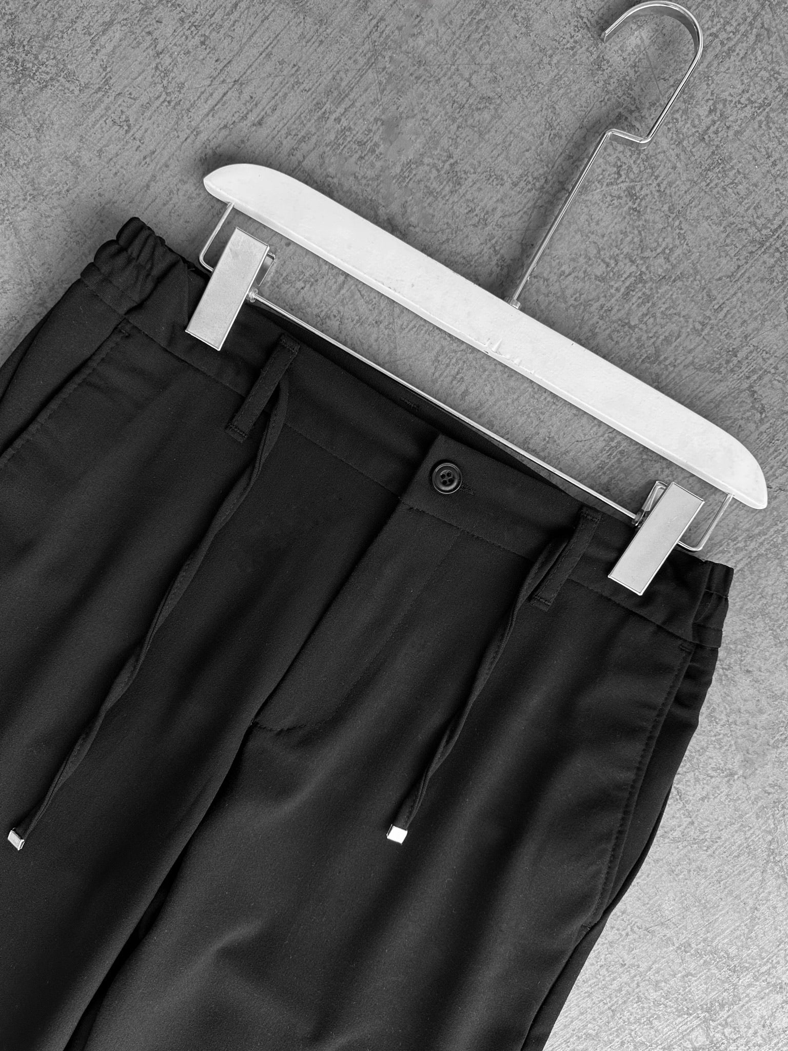 Modern Cut Casual Trousers - Black