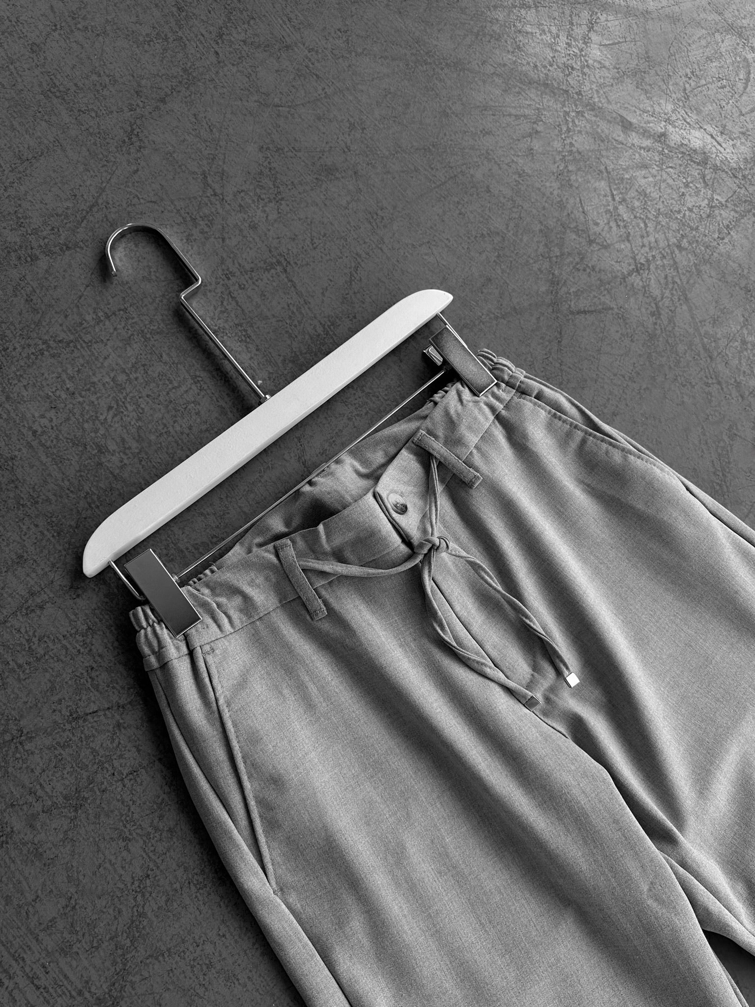 Modern Cut Casual Trousers - Grey