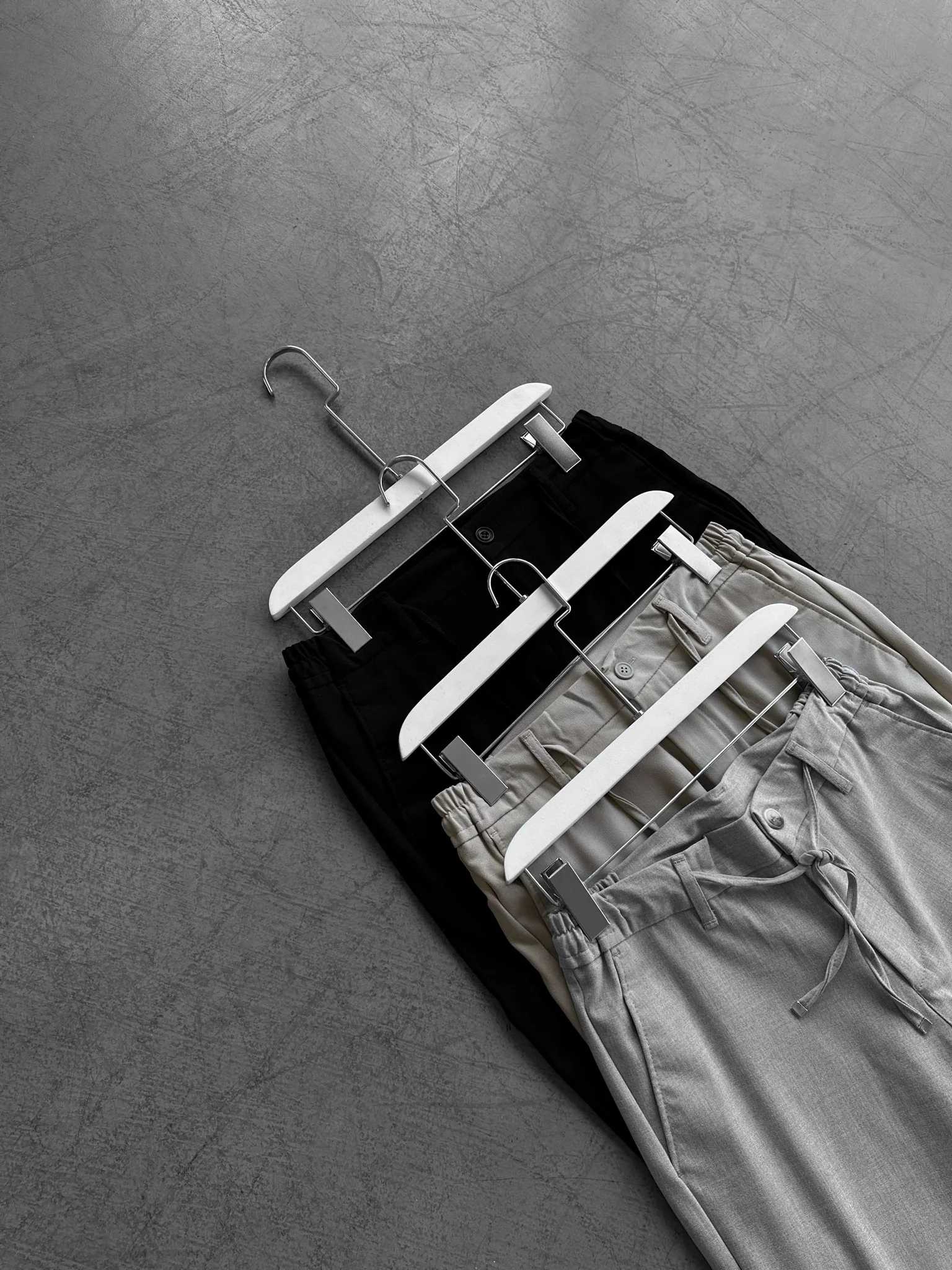 Modern Cut Casual Trousers - Grey - Image 3
