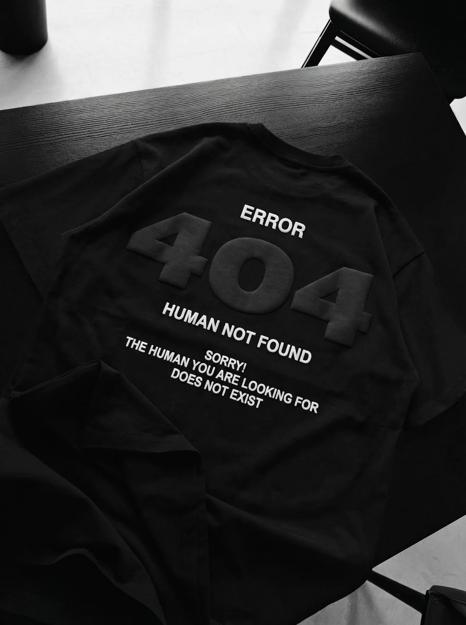 Oversize 404 T-shirt - Black