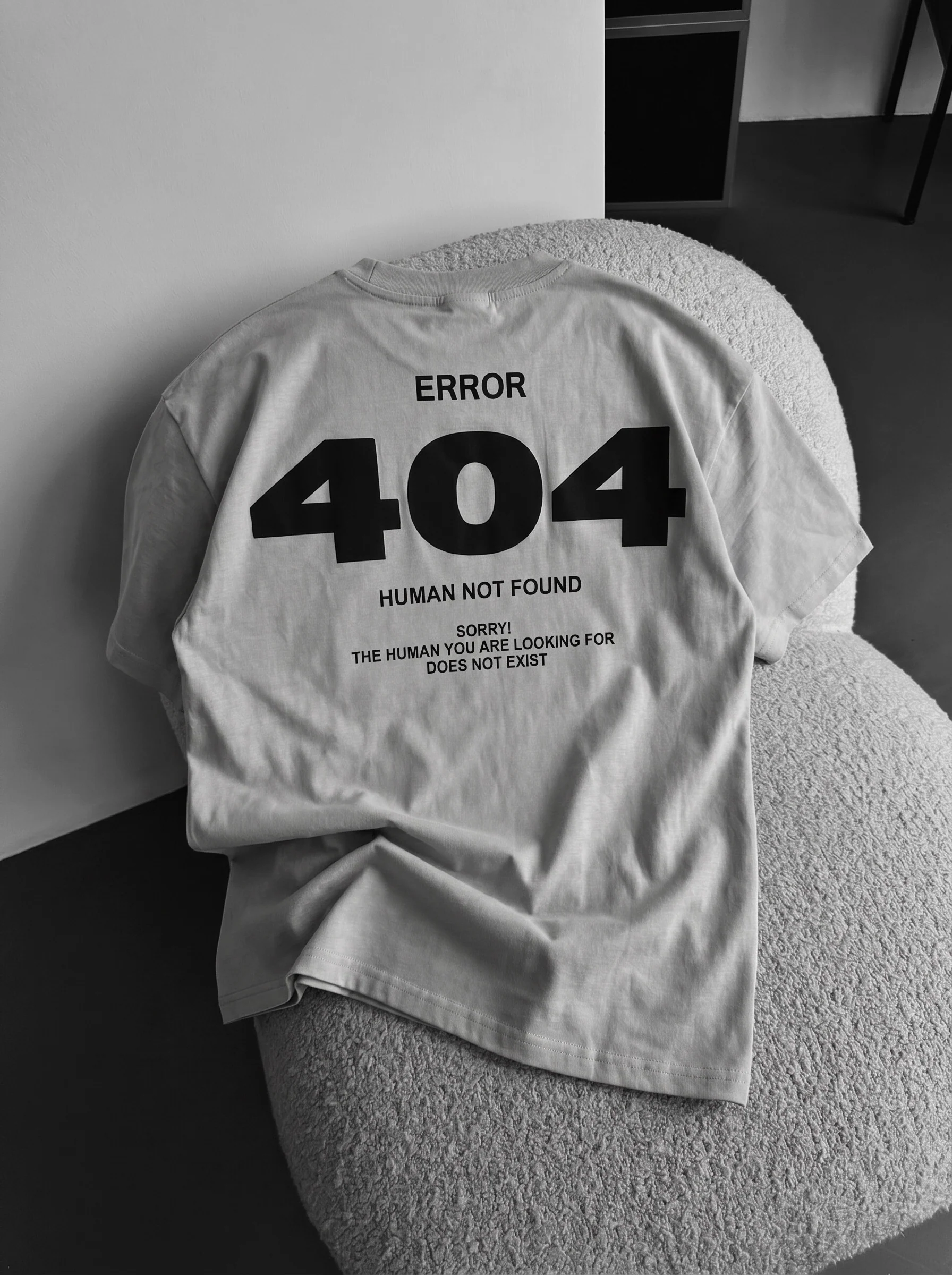 Oversize 404 T-shirt - Grey