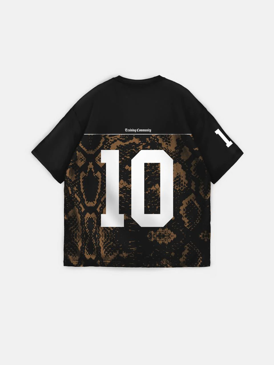 Oversize Brooklyn T-shirt - Black and Brown - Image 4