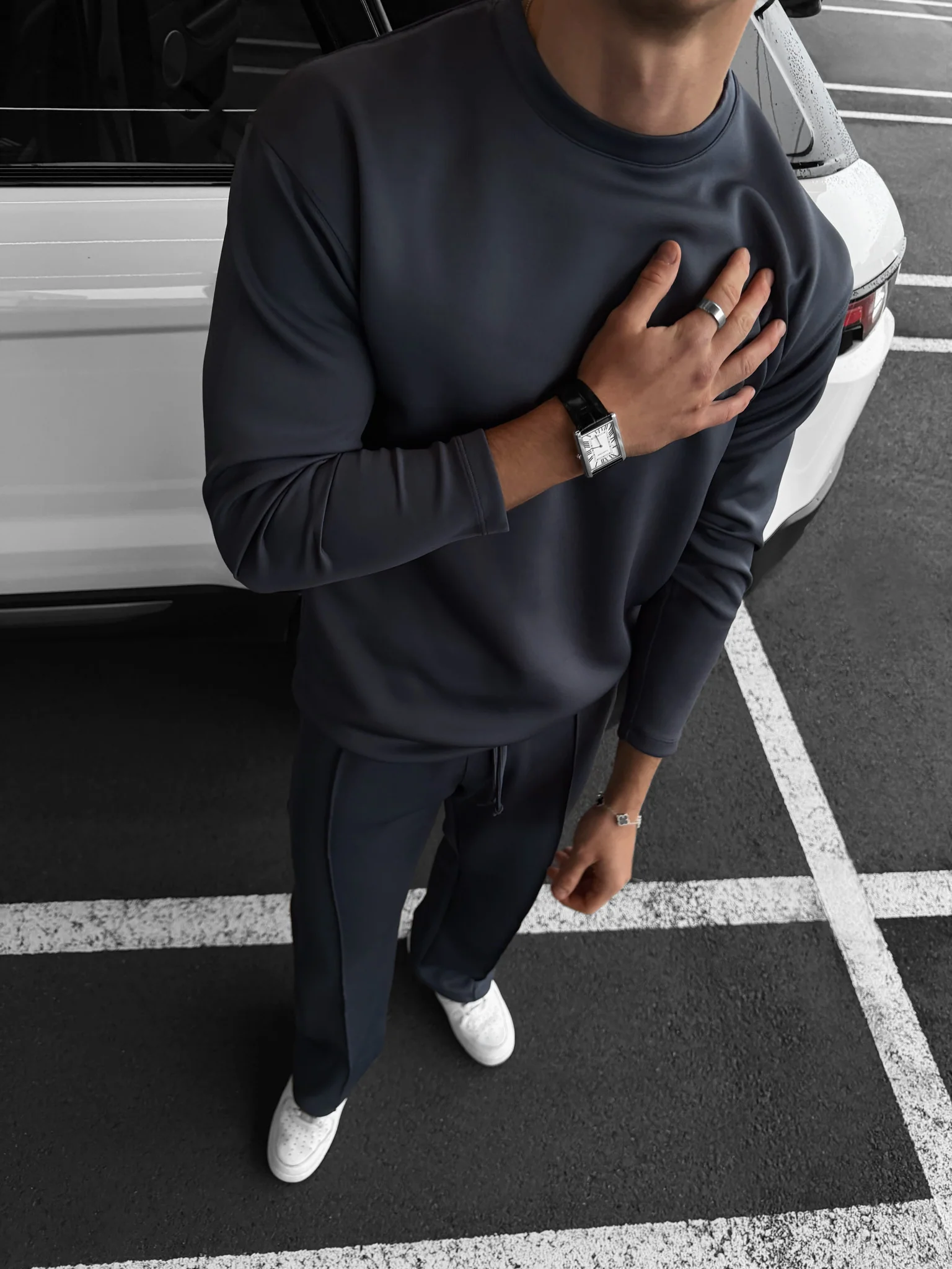Oversize Diver Sweatshirt - Anthracite