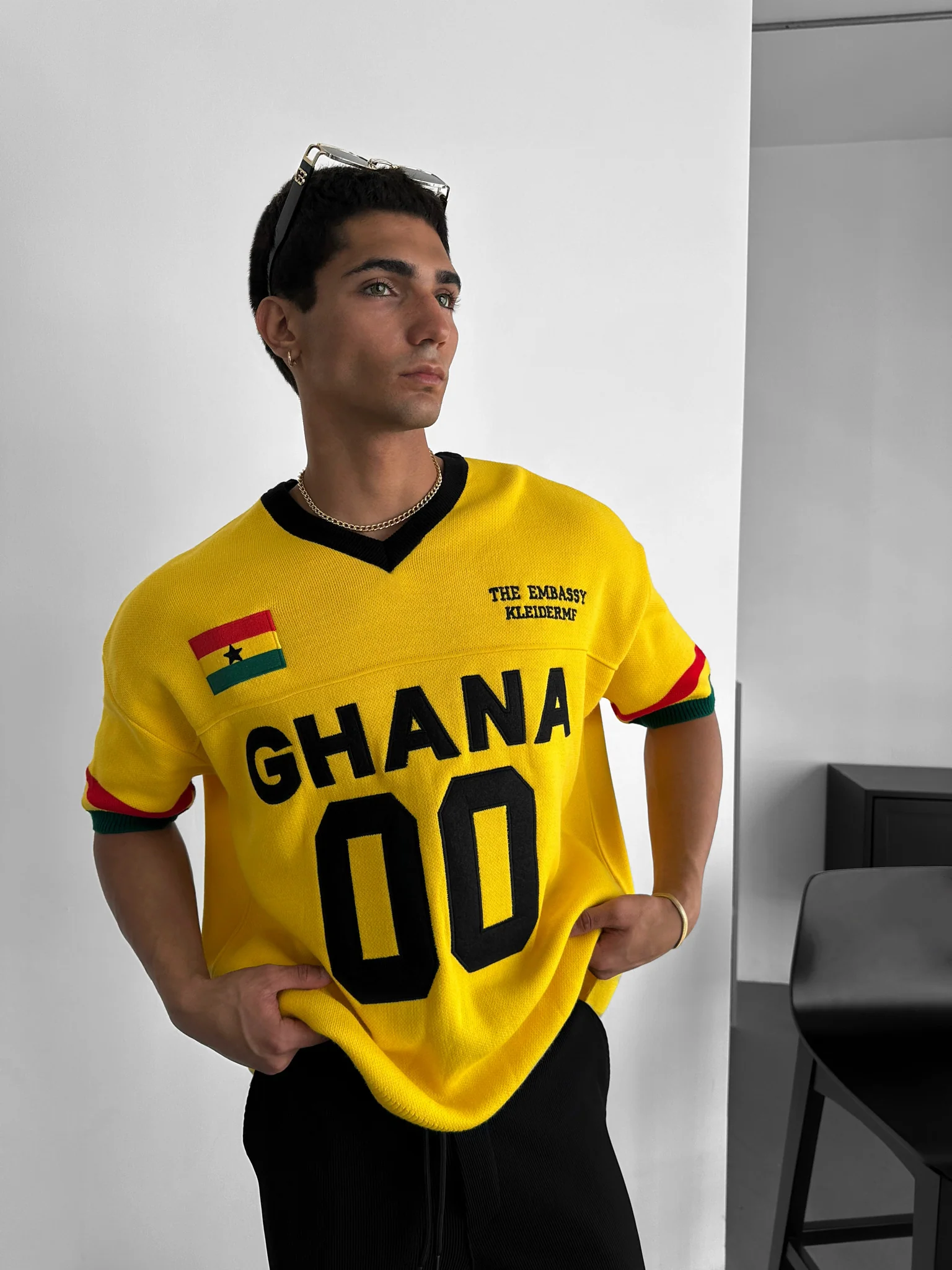 Oversize Ghana Knit T-shirt - Yellow
