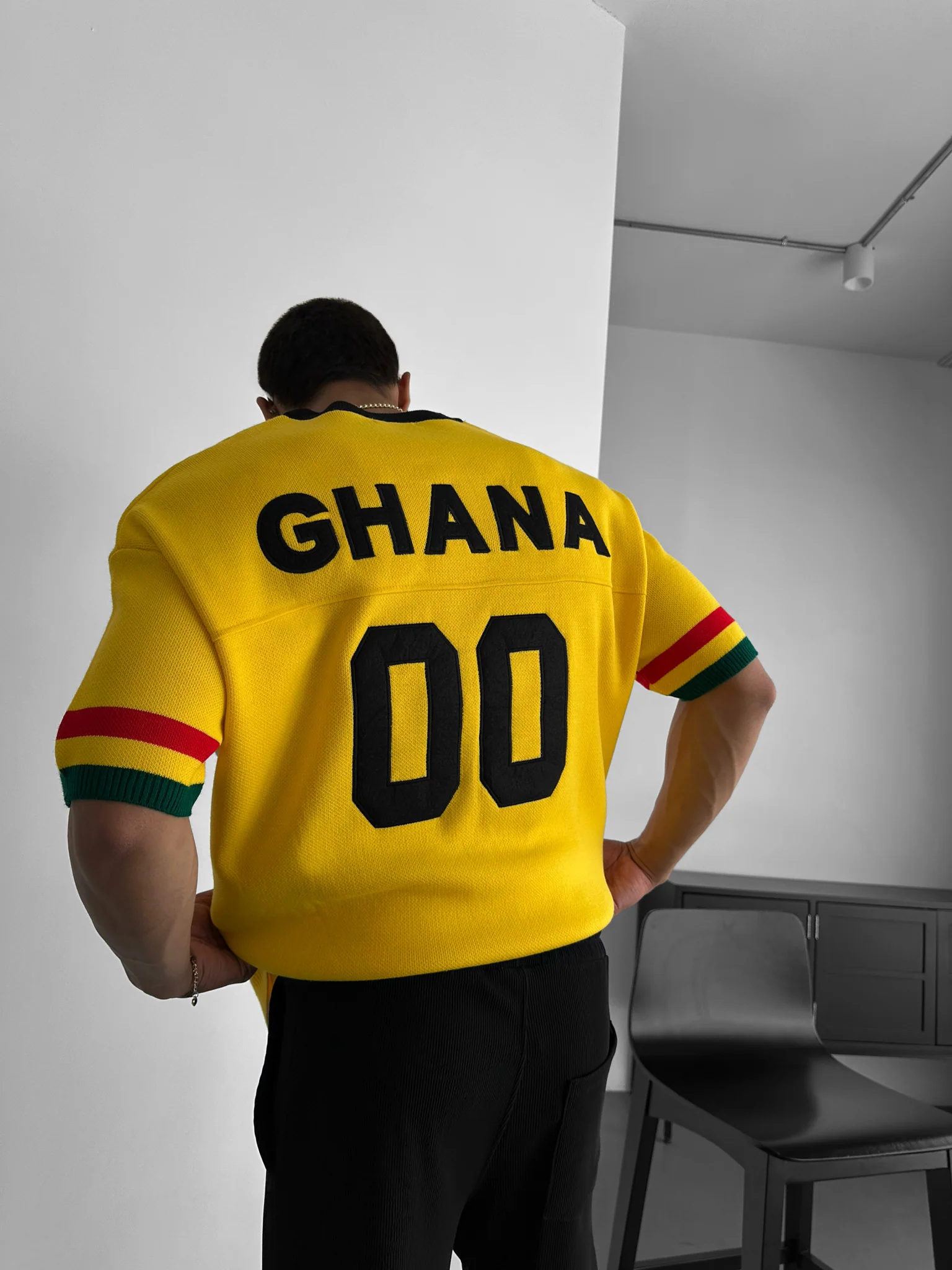 Oversize Ghana Knit T-shirt - Yellow - Image 3