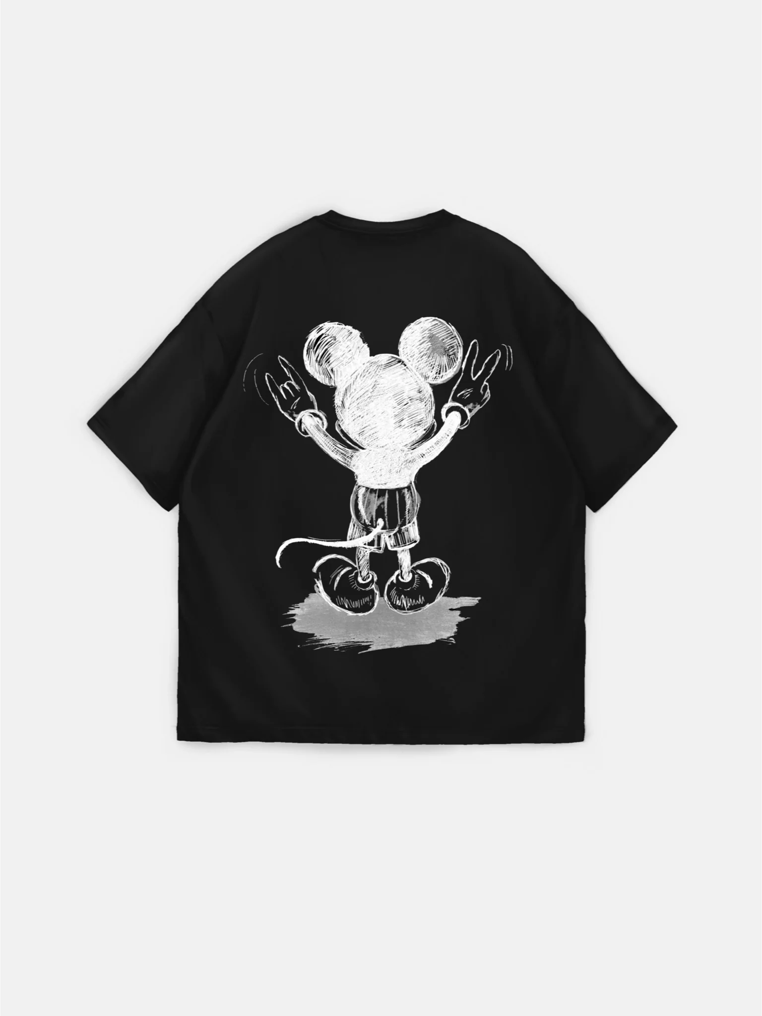 Oversize Mouse T-shirt - Black and White - Image 6