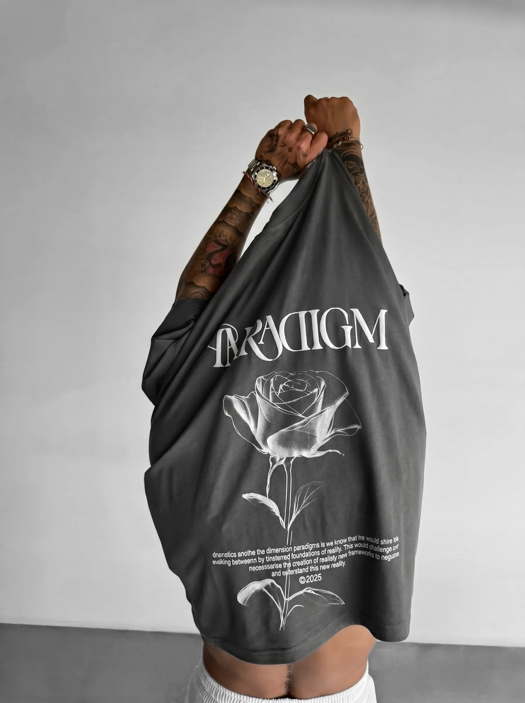 Oversize Paradigm T-Shirt - Anthracite