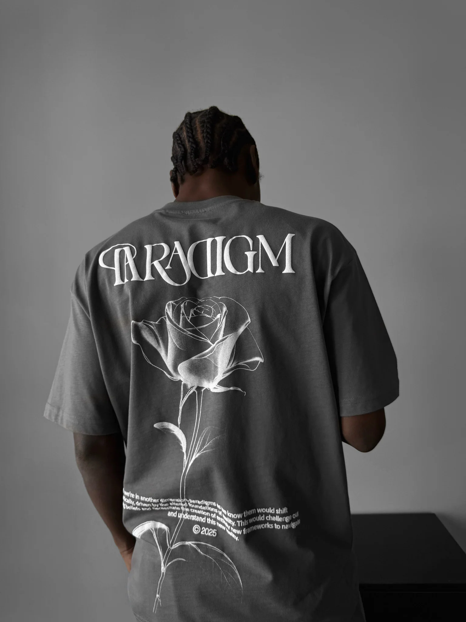 Oversize Paradigm T-Shirt - Anthracite - Image 3