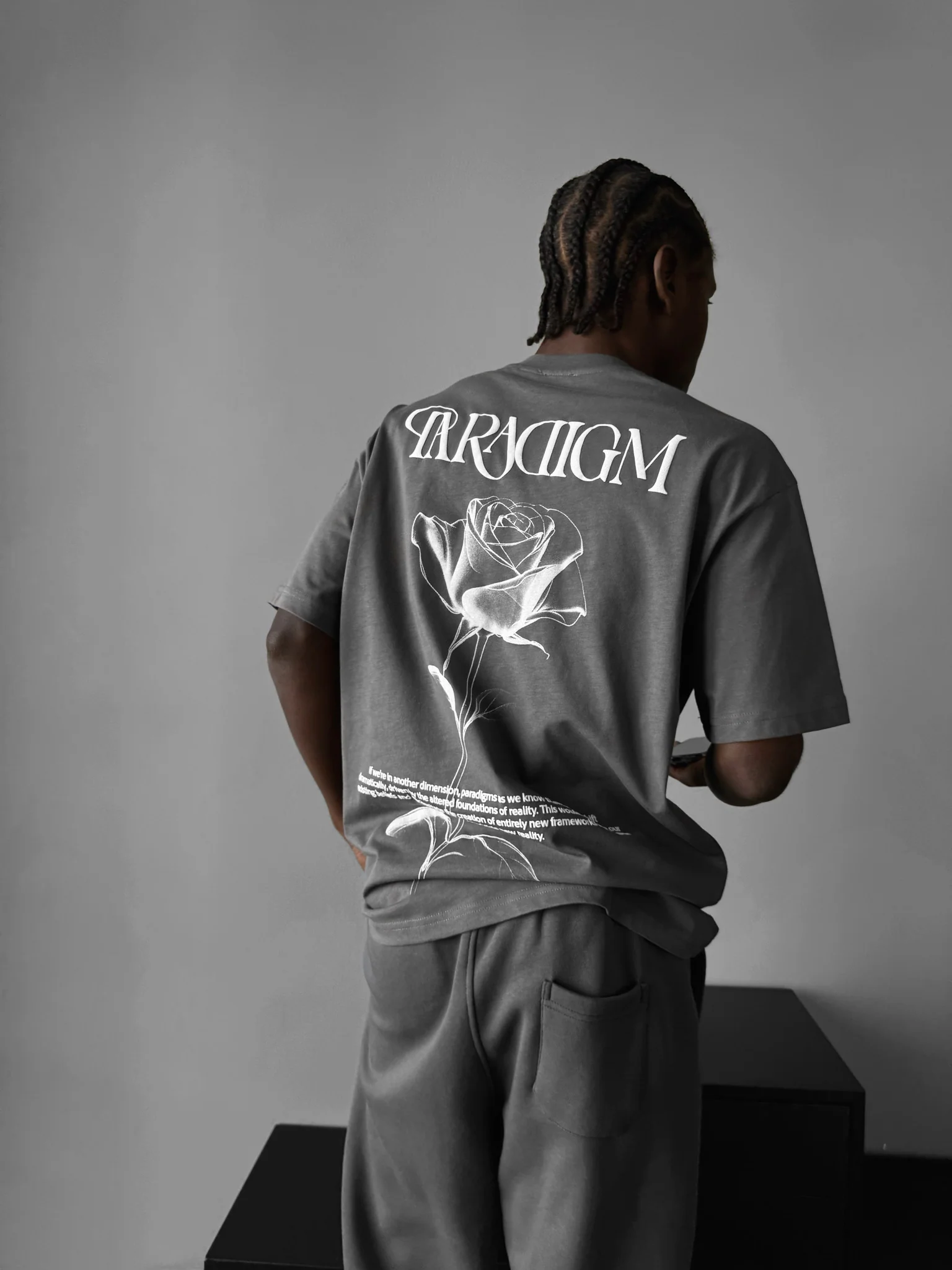 Oversize Paradigm T-Shirt - Anthracite - Image 4