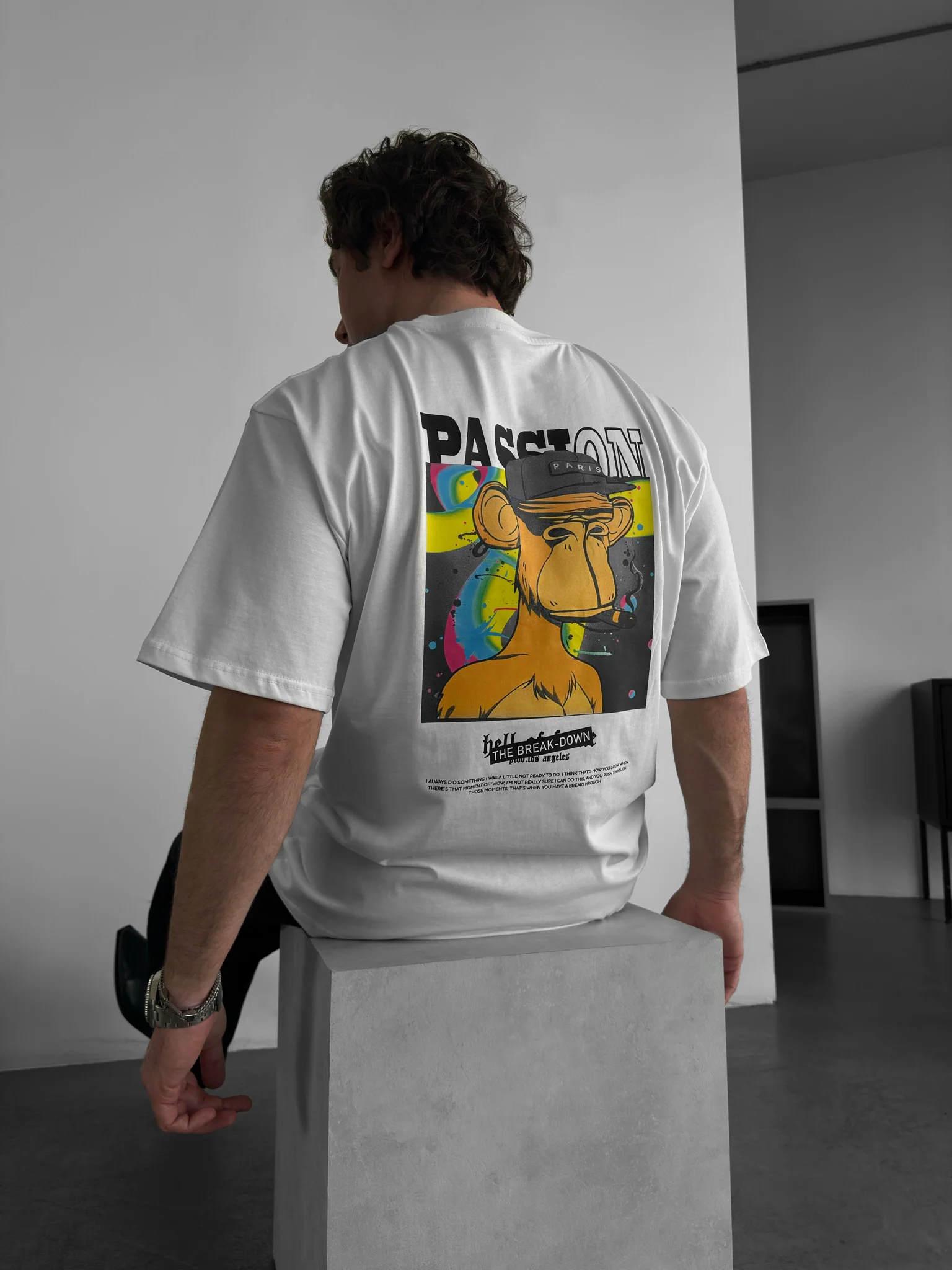 Oversize Passion T-shirt - Ecru - Image 2