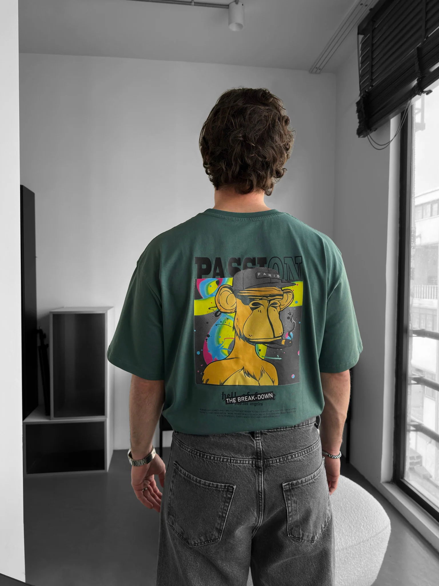 Oversize Passion T-shirt - Khaki - Image 2