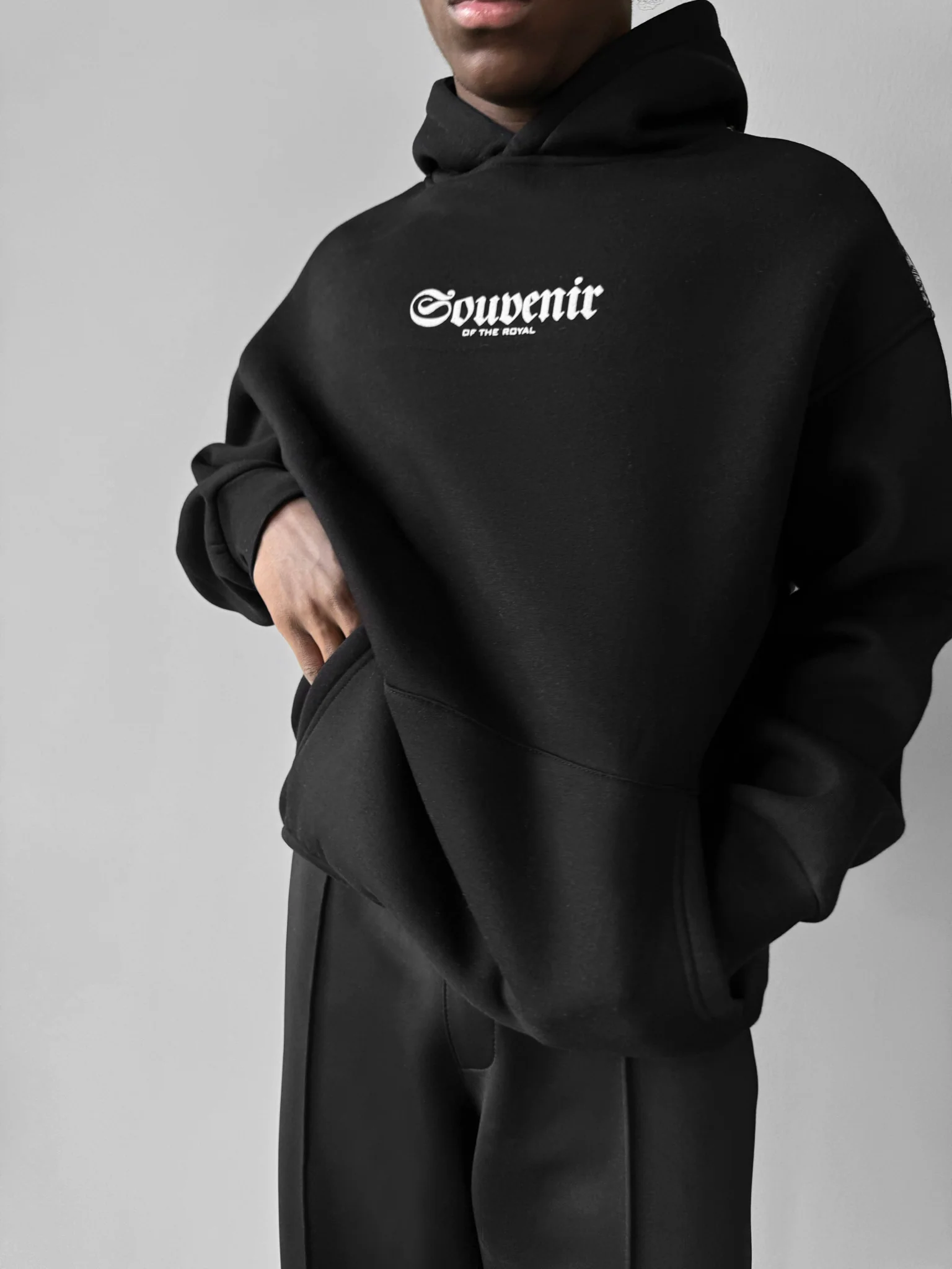 Oversize Souvenir Hoodie - Black - Image 2
