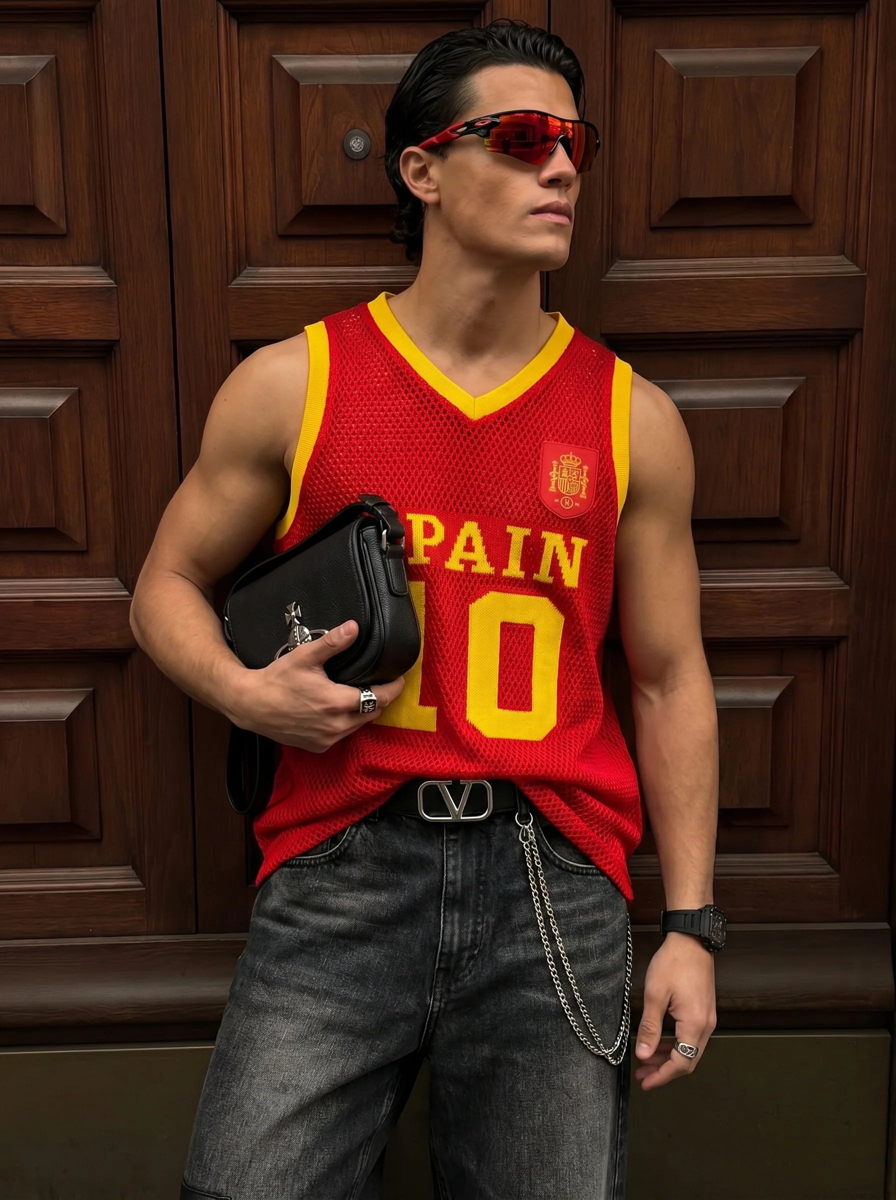 Oversize Spain Knit Tanktop - Red