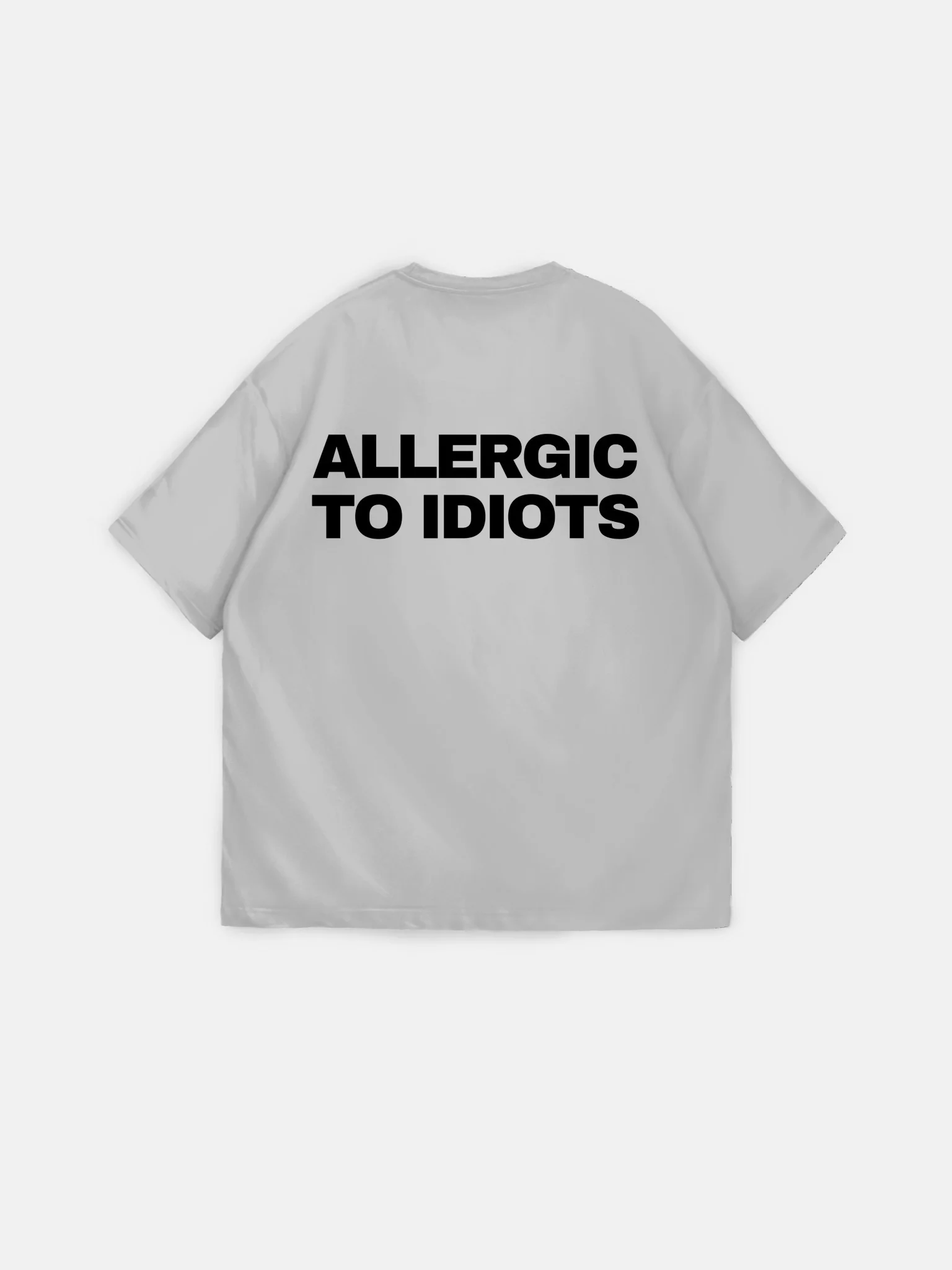 Oversize Statement T-shirt - Grey - Image 7