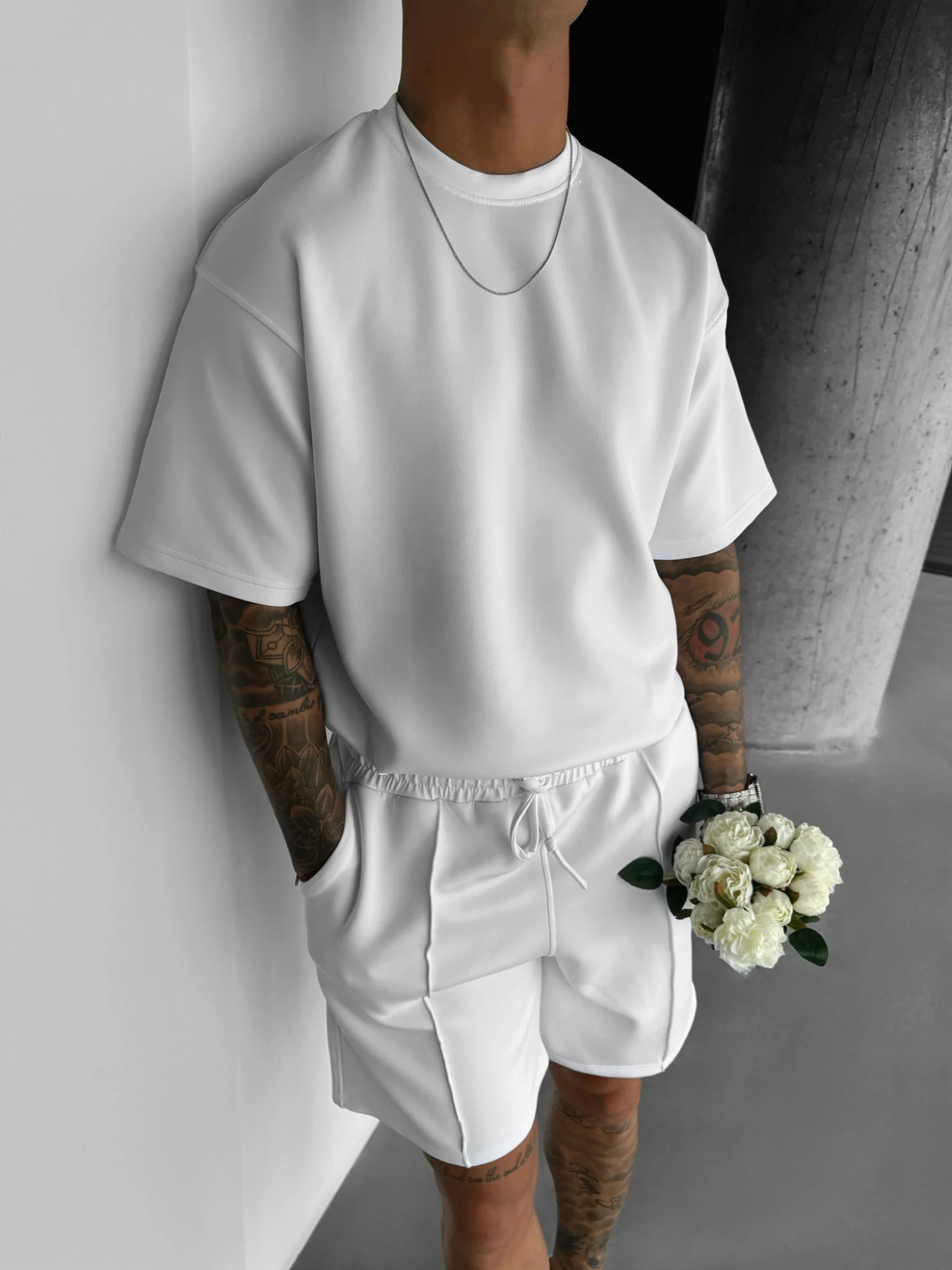 Regular Fit Diver T-shirt - White - Image 3